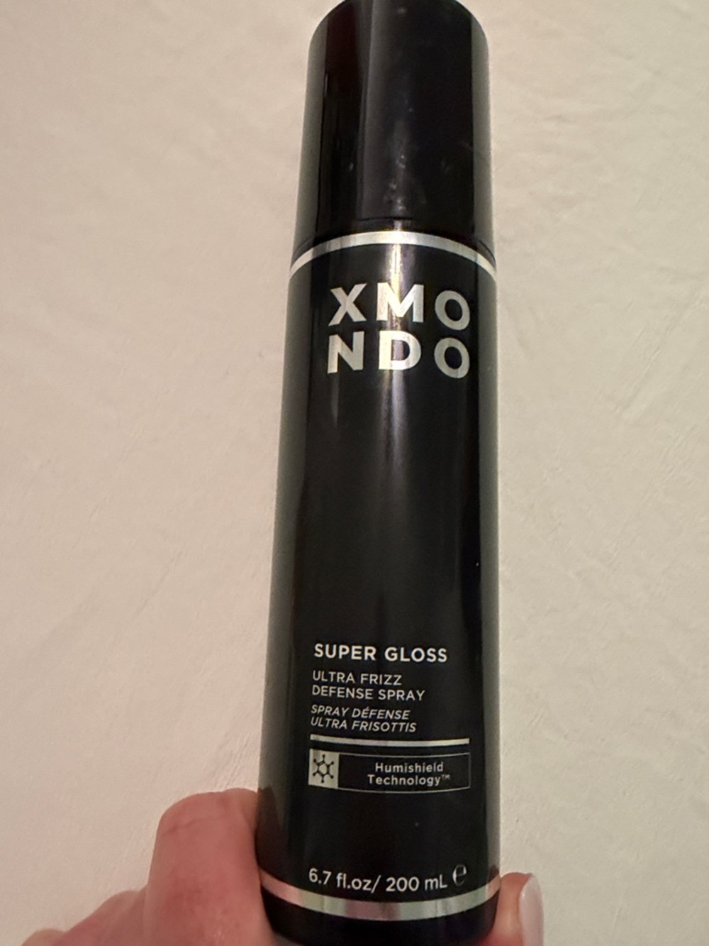 XMO NDO Super Gloss Ultra Frizz Defense Spray - Black-New